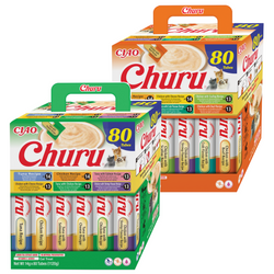 Inaba Cat Churu 160x14g (2240g) Kremowy Przysmak Dla Kota Pasta Mix z Kurczakiem i Tuńczykiem