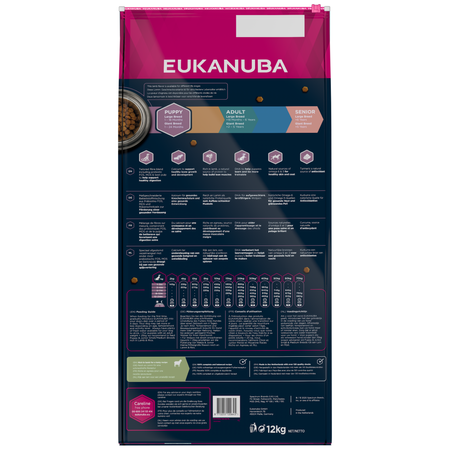EUKANUBA Puppy z Jagnięciną i Ryżem 12kg Sucha Karma Dla Szczeniąt Dużych Ras