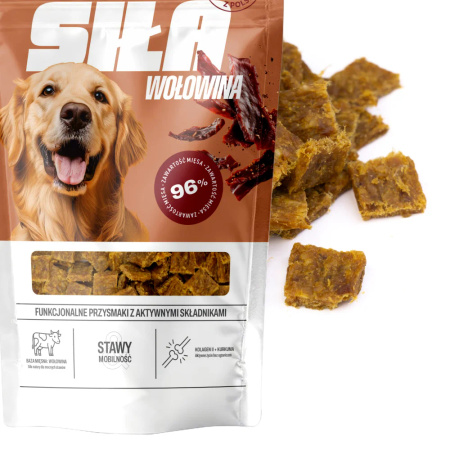 Uniszki Functional Siła 90g Naturalny Przysmak Dla Psa z Wołowiną Stawy Mobilność