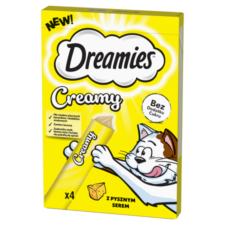 Dreamies Creamy 4x10g Kremowy Przysmak Dla Kotów Z Serem