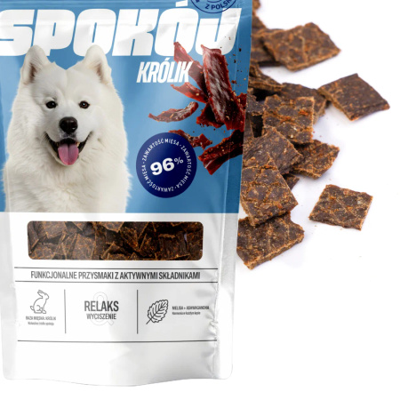 Uniszki Functional Spokój 90g Naturalny Przysmak Dla Psa z Królikiem Spokój i Wyciszenie