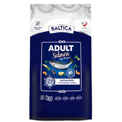 Baltica Adult M 9kg Hipoalergiczna Sucha Karma Z Łososiem Dla Psów Średnich Ras