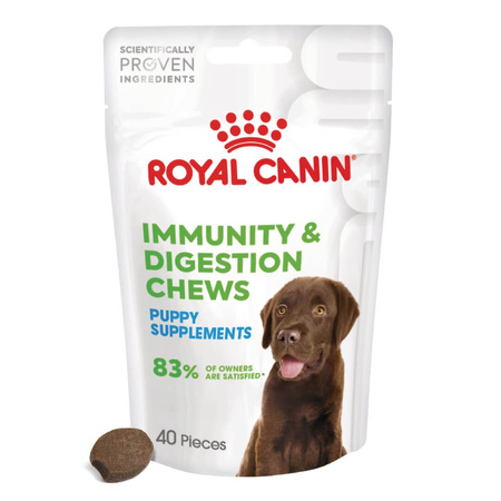 Royal Canin Supplements Dog Immunity & Digest Puppy 100g Suplementy W Postaci Przysmaków Wspierające Prawidłowe Trawienie I Odporność Szczeniąt
