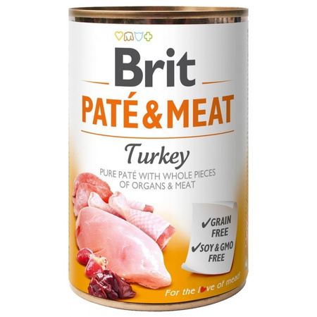 Brit Pate&Meat Mokra Karma Dla Psów Mix 6 Smaków 6x400g Jagnięcina Kurczak Kaczka Łosoś Indyk Dziczyzna