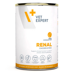 VetExpert Veterinary Diet Renal Dog 400g Mokra Karma Weterynaryjna z Kurczakiem Dla Psa z Niewydolnością Nerek