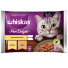 WHISKAS Adult Saszetka 4 x 85g Drobiowe Frykasy Mokra Karma Dla Dorosłego Kota w Galaretce Kawałki z Kurczakiem i z Indykiem