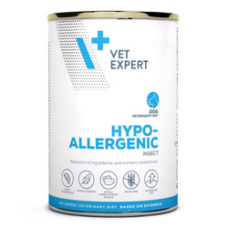 VetExpert Veterinary Diet Hypoallergenic Insect Dog 400g Hipoalergiczna Mokra Karma Weterynaryjna Dla Psa z Owadami