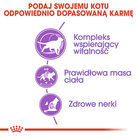 Royal Canin Sterilised +7 Karma Sucha Dla Kotów Dorosłych Sterylizowanych 1,5kg Od 7 Do 12 Roku Życia