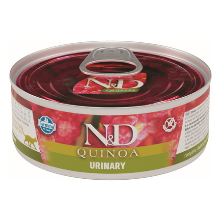 Farmina N&D Cat Quinoa Urinary 80g Mokra Karma Dla Kota z Kaczką Wsparcie Zdrowie Dróg Moczowych