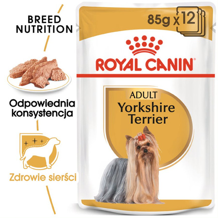 Royal Canin BHN Adult Yorkshire Terrier 12x85g Mokra Karma Pasztet Dla Psów Rasy York