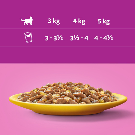 Whiskas Adult 13x340g Drobiowa Uczta Mokra Karma Dla Dorosłego Kota W Galaretce Kawałki Z Kurczakiem I Indykiem