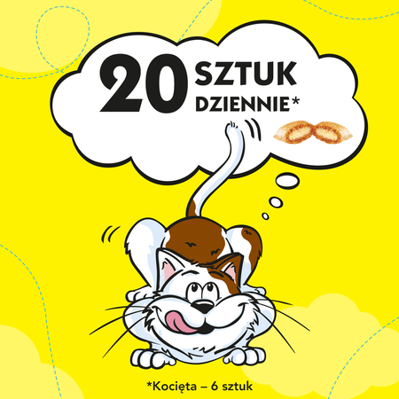Dreamies Mega Pudełko Przysmak Dla Kota Chrupiące Paszteciki Z Nadzieniem Z Serem 2x350g