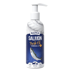 Baltica Salmon Fresh Oil 200ml Olej z Łososia Dla Psa i Kota Odporność Mocne Stawy Zdrowa Skóra i Sierść