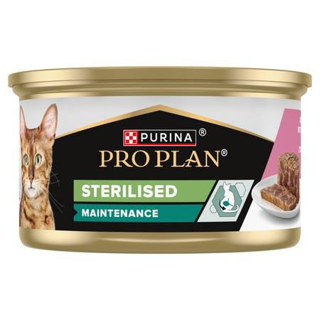 Purina Pro Plan Adult Maintenance Sterilised 85g Mokra Karma Dla Kota Wilgotny Pasztet z Łososiem i Tuńczykiem
