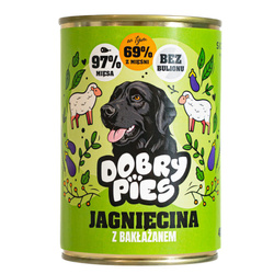 Dobry Pies 400g Mokra Karma Dla Dorosłych Psów Wszystkich Ras Z Jagnięciną I Bakłażanem