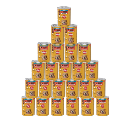Pedigree Z Wołowiną I Wątróbką W Galaretce 24x400g Dla Dorosłych Psów Mokra Karma