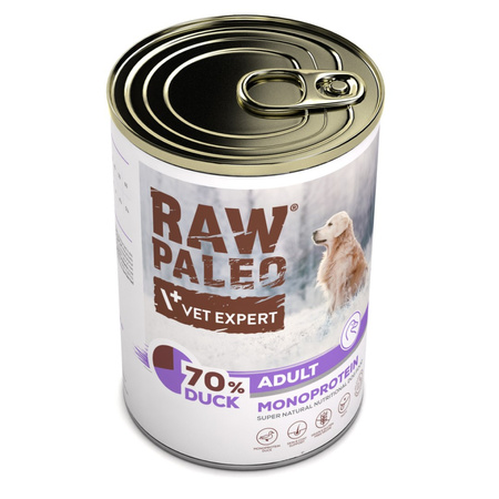 Raw Paleo Adult Monoprotein 400g Mokra Karma Dla Psa z Kaczką