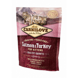 CARNILOVE CAT SALMON&TURKEY FOR KITTENS 400G - sucha karma dla kociąt, łosoś i indyk