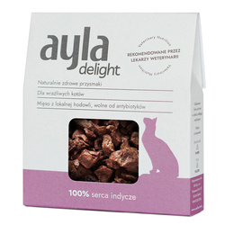 Ayla Delight Serca Indycze 28g Liofilizowany Przysmak Dla Kota 100% Mięsa