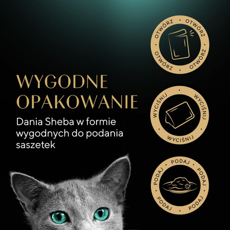 Sheba Fresh&Fine Megapack Saszetki 50x50g Mokra Karma Dla Kotów W Sosie Kurczak Drób Indyk