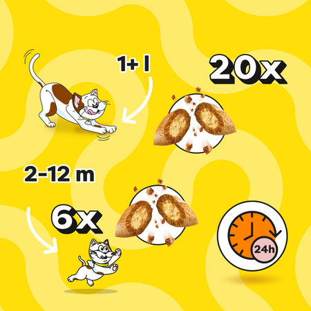 Dreamies z Pysznym Kurczakiem Mega Pack 4x180g Przysmaki dla kota