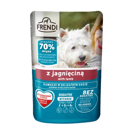 Frendi 100g Mokra Karma Dla Psa Kawałki W Sosie Z Jagnięciną