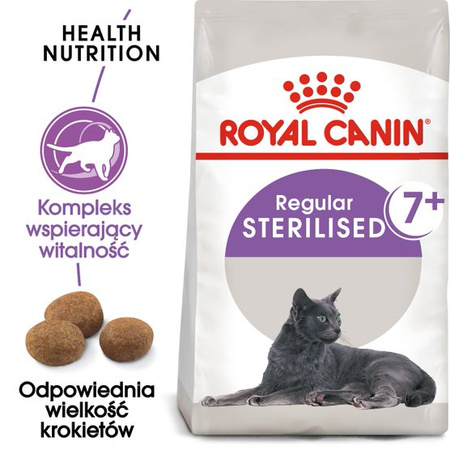 Royal Canin Sterilised +7 Karma Sucha Dla Kotów Dorosłych Sterylizowanych 3,5kg Od 7 Do 12 Roku Życia