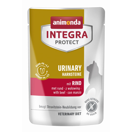 Animonda Integra Protect Urinary 12x85g Mokra Karma Dla Kota Na Kamienie Nerkowe Z Wołowiną