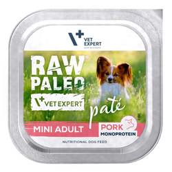 Raw Paleo Pork Pate Mini Adult 150g Monoproteinowa Mokra Karma Pasztet Dla Dorosłych Psów Małych Ras Z  Wieprzowiną