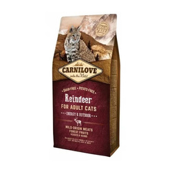 CARNILOVE CAT REINDEER ENERGY&OUTDOOR 6KG - sucha karma dla aktywnych kotów, z reniferem