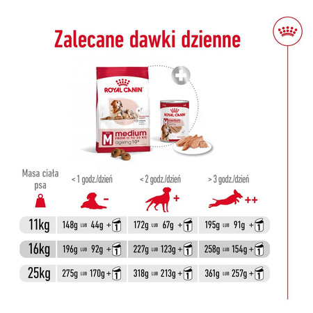 Royal Canin Medium Ageing 10+ 15kg Sucha Karma dla Psów Dojrzałych Powyżej 10 Roku Życia Średnich Ras