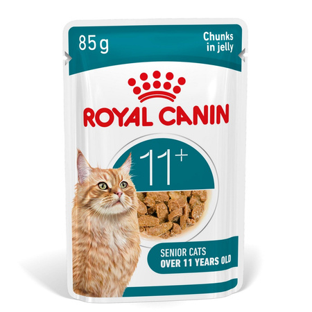 Royal Canin Ageing 11+ Jelly Karma Mokra 85g Kawałki w Galaretce Dla Kotów Dojrzałych Po 11 Roku Życia
