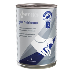 Trovet Unique Protein UPR 400g Mokra Karma Uzupełniająca Dla Psów i Kotów z Królikiem