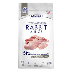 Baltica Adult Królik z Ryżem M 3kg Hipoalergiczna Sucha Karma Dla Psów Średnich Ras