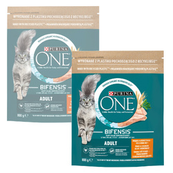 Purina One Bifensis Adult 2x800g Sucha Karma Dla Kota z Kurczakiem