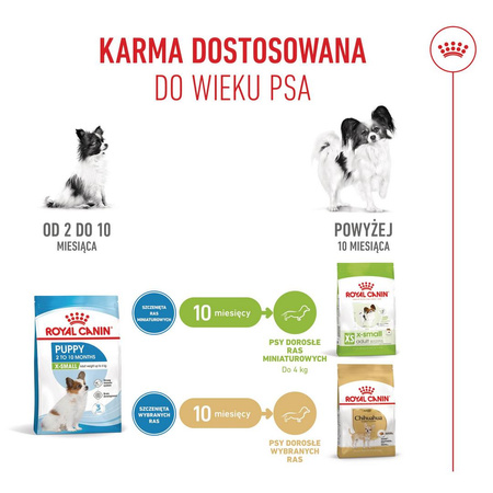 Royal Canin SHN X-Small Puppy 1,5kg Sucha Karma Dla Szczeniąt Ras Miniaturowych Od 2 Do 10 Miesiąca Życia