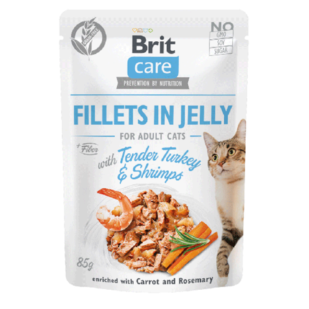 BRIT CARE Karma Premium dla Kotów w Galaretce Zestaw 12x85g
