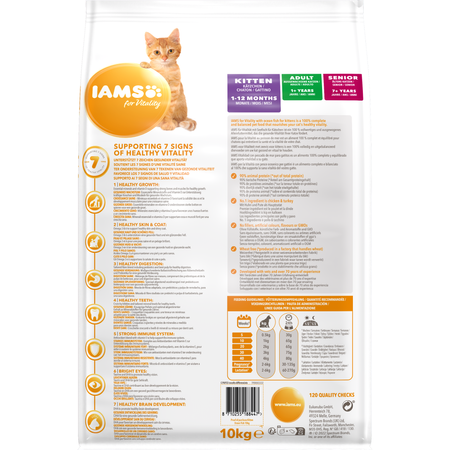 Sucha Karma Iams for Vitality Dla Kociąt Z Rybami Oceanicznymi 10kg