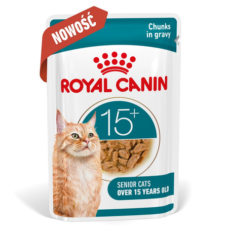 Royal Canin Ageing 15+ Karma Mokra 85g Kawałki w Sosie Dla Kotów Dojrzałych Po 15 Roku Życia