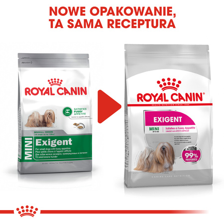 Royal Canin CCN Mini Exigent 1kg Karma Sucha Dla Psów Dorosłych Ras Małych Wybrednych