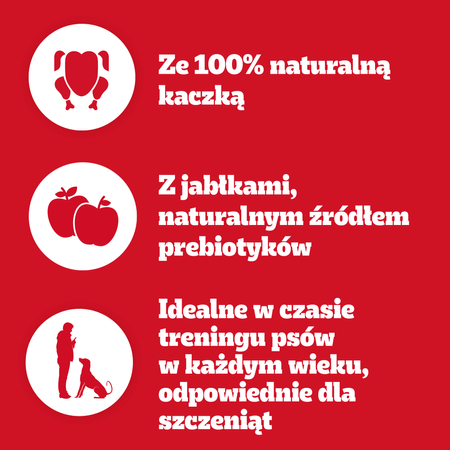 Pedigree Ranchos Cubes z Kaczką 70g Treserki Przysmak Dla Psa