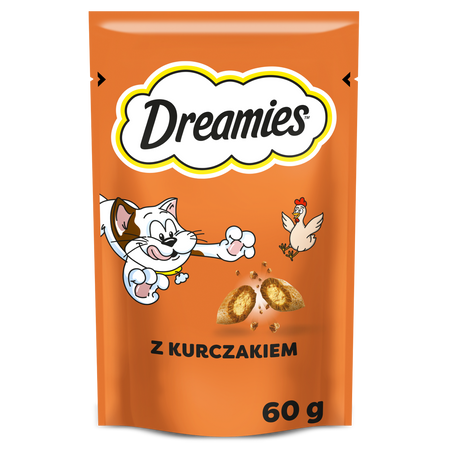 Dreamies z Pysznym Kurczakiem 60g Przysmaki dla kota