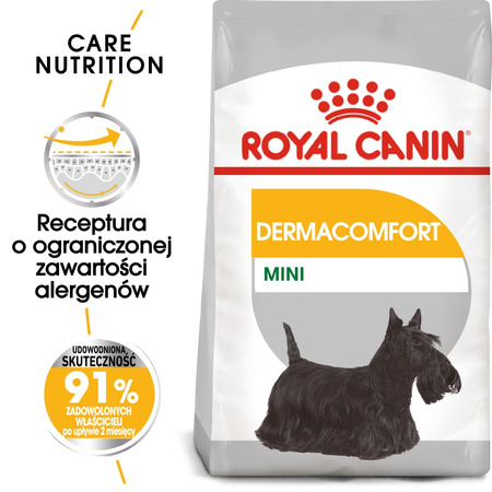 Royal Canin CCN Mini Dermacomfort 3kg Karma Sucha Dla Psów Dorosłych Ras Małych O Wrażliwej Skórze Skłonnej Do Podrażnień