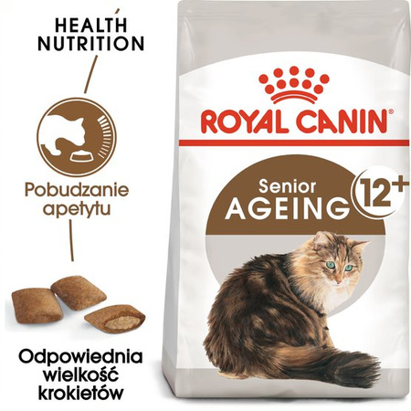 Royal Canin Ageing +12 Senior 2kg Karma Sucha Dla Kotów Dojrzałych Powyżej 12 Roku Życia