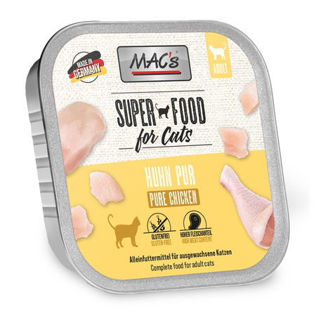 MAC's Cat Multipack 6x100g Bezzbożowa Mokra Karma Dla Kota Kurczak Kaczka Indyk Łosoś Królik Wołowina