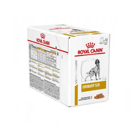 Royal Canin Veterinary Urinary S/O 12x100g Mokra Karma W Sosie Dla Psów Na Kamienie Struwitowe