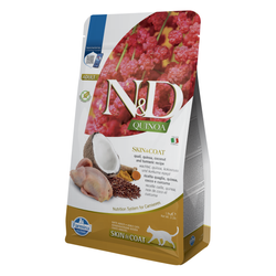 Farmina N&D Cat Quinoa Skin & Coat Quail 1,5kg Sucha Karma z Przepiórką Dla Kota Zdrowa Skóra i Sierść