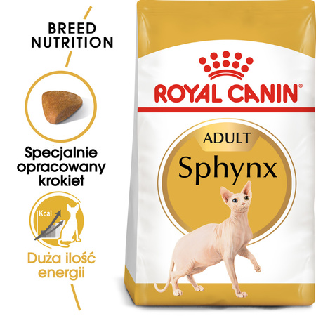 Royal Canin FBN Sphynx Adult 2kg Karma Sucha Dla Kotów Dorosłych Rasy Sfinks