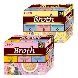 Inaba Cat Ciao Broth 48x40g Uzupełniająca Karma Dla Kota Bulion Mix Smaków