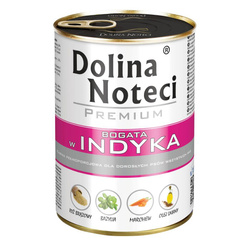 Dolina Noteci PREMIUM bogata w indyka puszka 400 g Mokra karma dla psa
